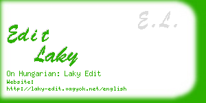 edit laky business card